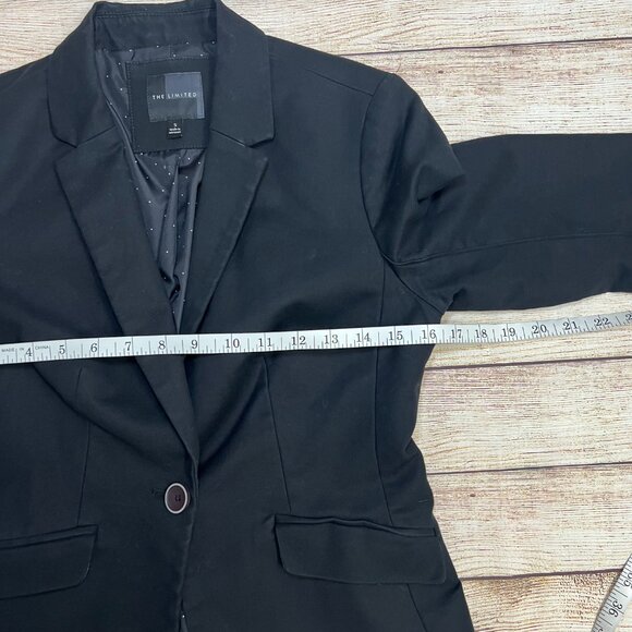 The Limited Black Blazer Size Small Classic Career Professional 1-Button - Picture 5 of 11
